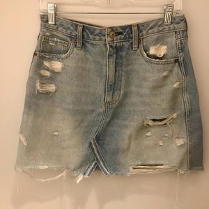 Abercrombie NWOT Light Wash Jean Skirt
